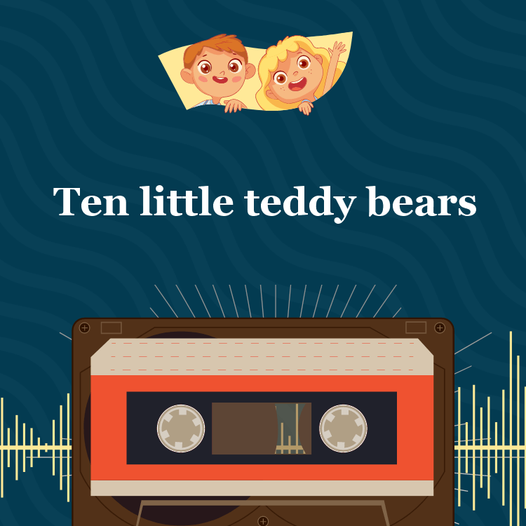 Английская песенка для малышей: Ten little teddy bears